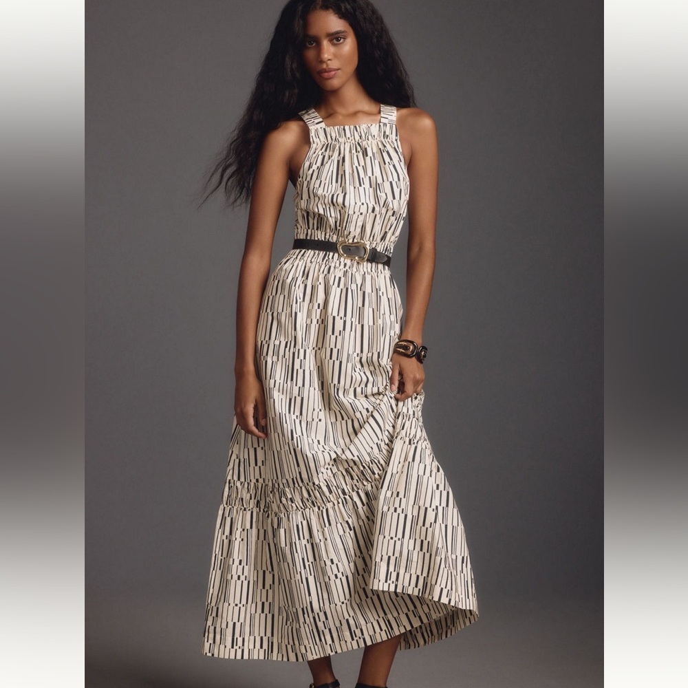 The Somerset Maxi Dress: Poplin Halter Edition size M